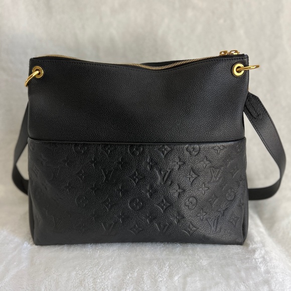 AUTHENTIC Louis Vuitton Black Empreinte Maida Hobo. M45522 - Picture 3 of 9